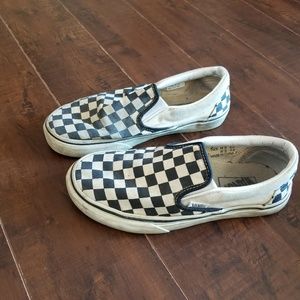 Black and white checkered vans